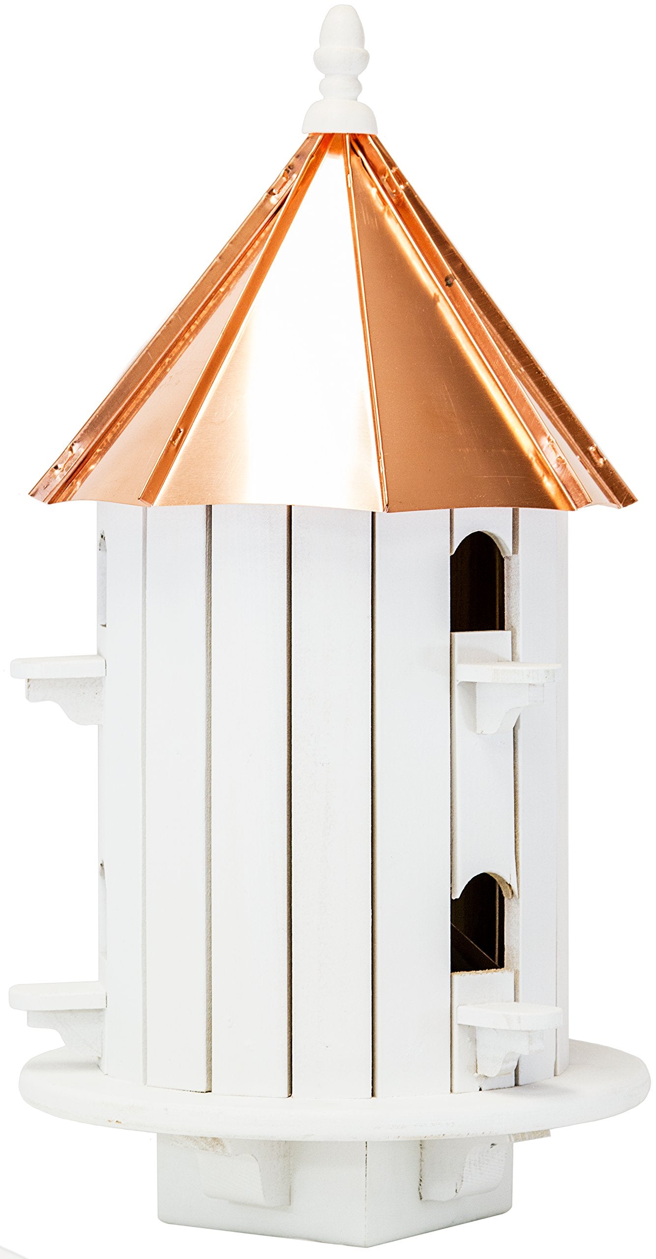 Amish Handmade 6-Hole Copper Top Birdhouse