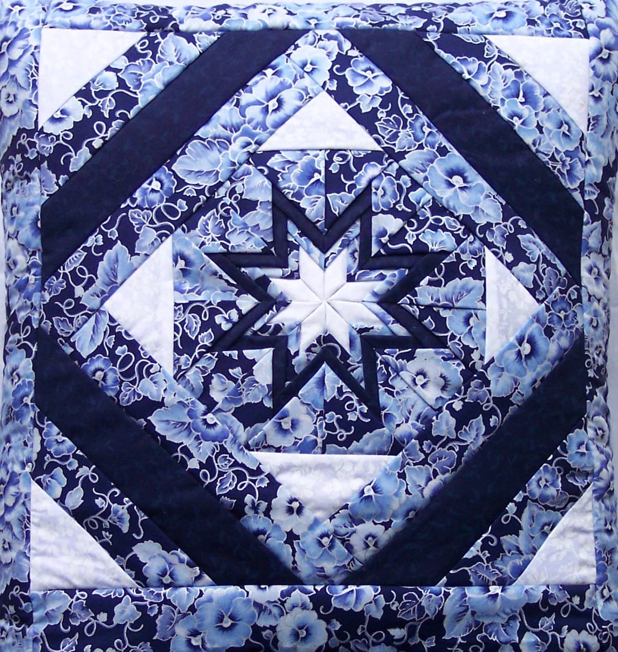 Quillow (Quilt/Pillow Combo) Folded Star Quillow KK11 Amish Handmade in USA