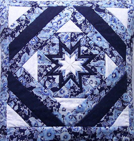 Quillow (Quilt/Pillow Combo) Folded Star Quillow KK11 Amish Handmade in USA