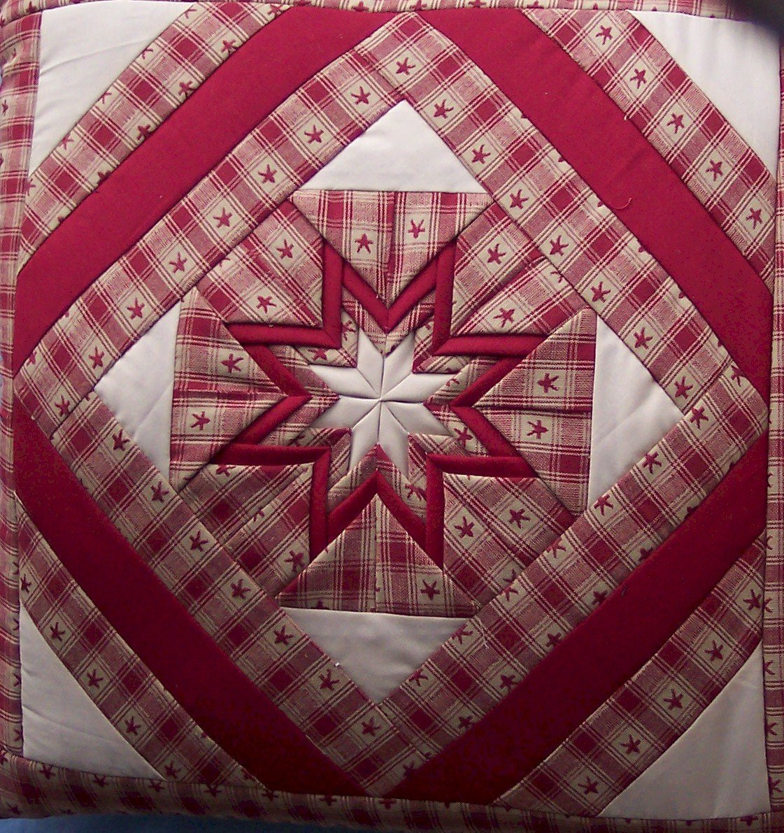 Folded Star Quillow #9 Amish Handmade in USA