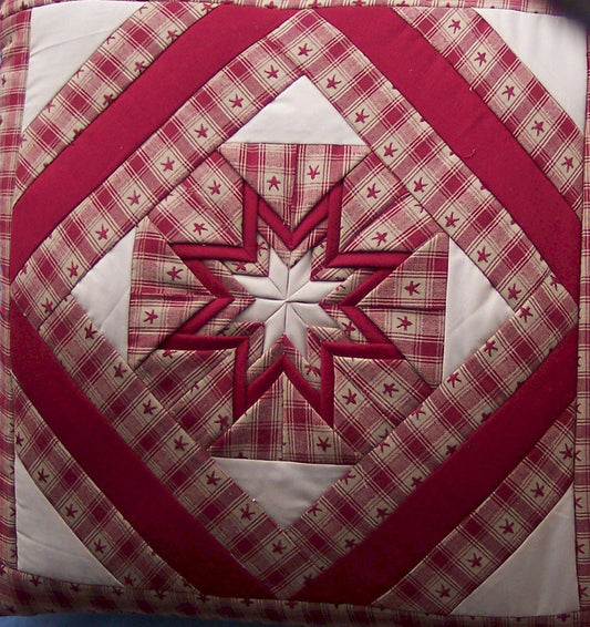 Folded Star Quillow #9 Amish Handmade in USA
