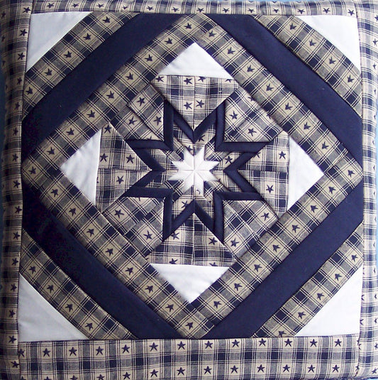 Folded Star Quillow #7 Amish Handmade in USA