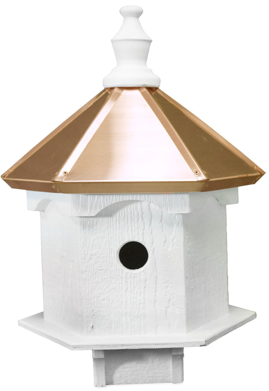 Amish Double Bluebird Birdhouse with Copper Roof, Handcrafted in The USA