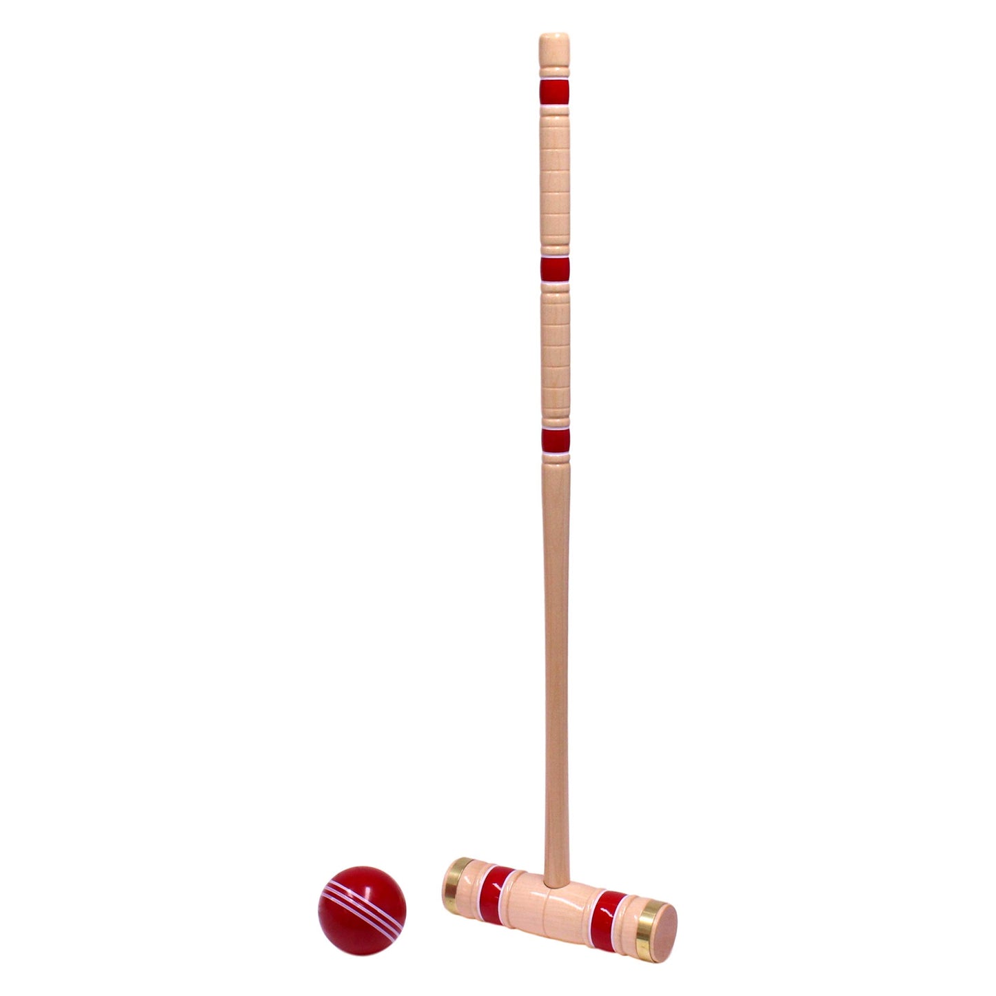 8 Player Croquet Set Amish-Made in Wood Rack 24"-32" Handles